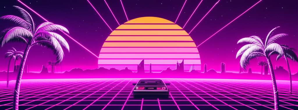 Synthwave landscape